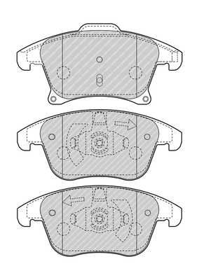 FERODO 1001433356 FDB4445 - Fékbetét készlet, tárcsafék