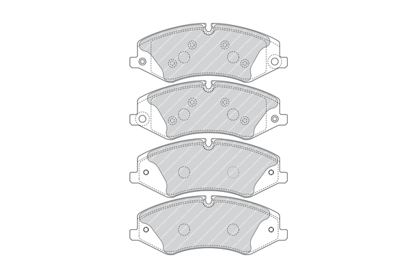 FERODO 1001036960 FDB4455 - Fékbetét készlet, tárcsafék