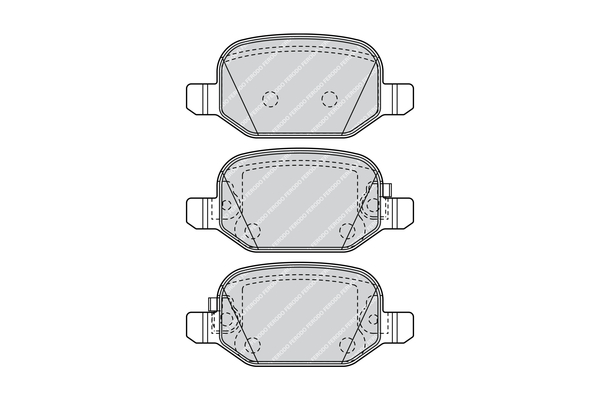FERODO FER FDB4459 Fékbetét készlet, tárcsafék