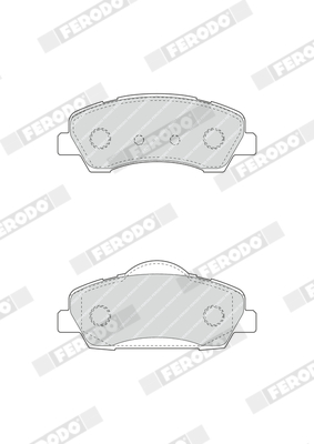 FERODO 1001206454 FDB4491 - Fékbetét készlet, tárcsafék