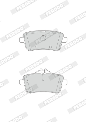FERODO FDB4587 FDB4587 FÉKBETÉT KÉSZLET, TÁRCSAFÉK