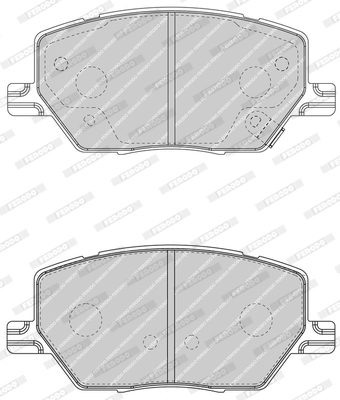 FERODO 1001231610 FDB4688 - Fékbetét készlet, tárcsafék