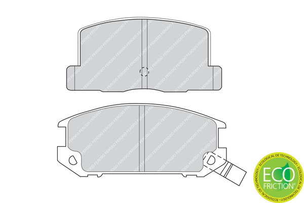 FERODO EO FDB470 Fékbetét készlet, tárcsafék