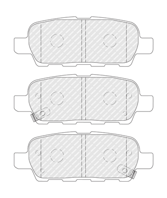 FERODO FDB4756 FDB4756 SET PLACUTE FRANA FERODO