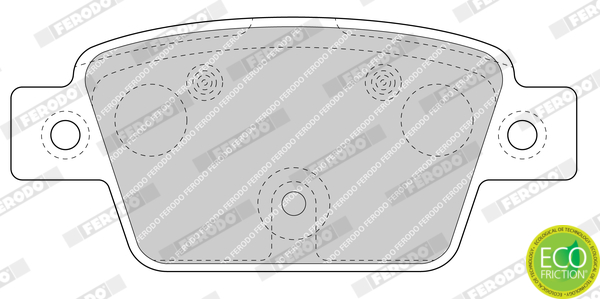 FERODO 1001353809 FDB4829 - Fékbetét készlet, tárcsafék