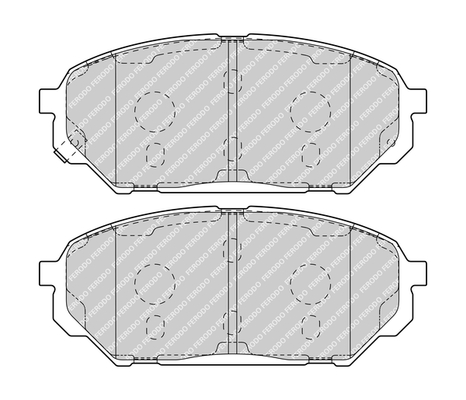FERODO FDB4889 FDB4889 SET PLACUTE FRANA - FERODO