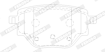 FERODO  FDB5196 - Fékbetét készlet, tárcsafék