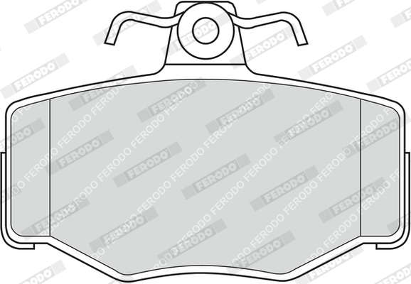 FERODO 1000084803 FDB707 - Fékbetét készlet, tárcsafék