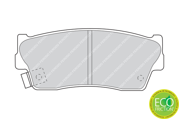 FERODO FER FDB712 Fékbetét készlet, tárcsafék