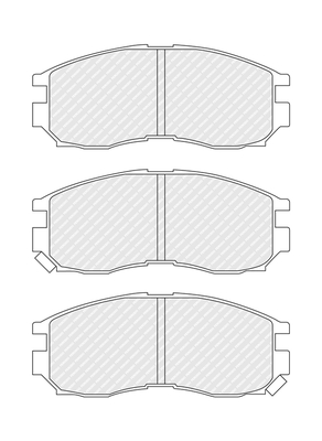FERODO 1000525938 FDB764 - Fékbetét készlet, tárcsafék