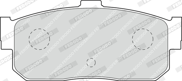 FERODO 1000326291 FDB796 - Fékbetét készlet, tárcsafék