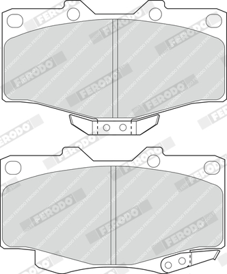 FERODO 1001206508 FDB797 - Fékbetét készlet, tárcsafék