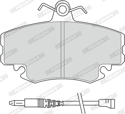 FERODO 1000184513 FDB845 - Fékbetét készlet, tárcsafék