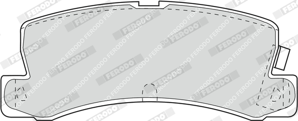 FERODO 1001070453 FDB848 - Fékbetét készlet, tárcsafék
