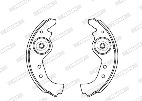 FERODO 42839 FSB27 - Fékpofakészlet kézifékhez, rögzítőfékhez, dobfékhez