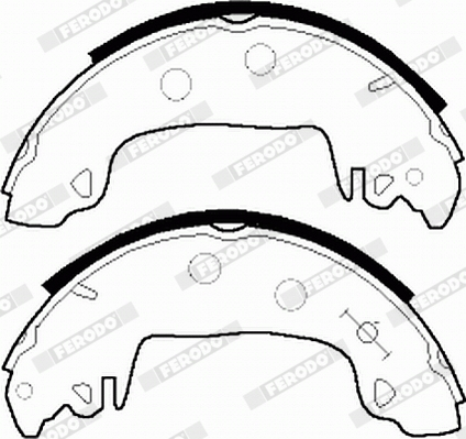 FERODO  Fékpofakészlet kézifékhez, rögzítőfékhez, dobfékhez