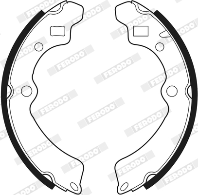 FERODO FSB340 Fékpofakészlet kézifékhez, rögzítőfékhez, dobfékhez