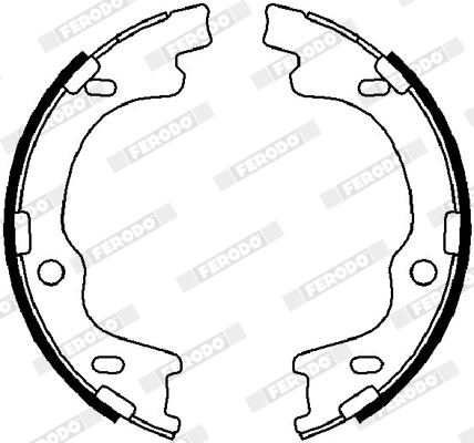 FERODO FER FSB4022 Fékpofakészlet kézifékhez, rögzítőfékhez, dobfékhez