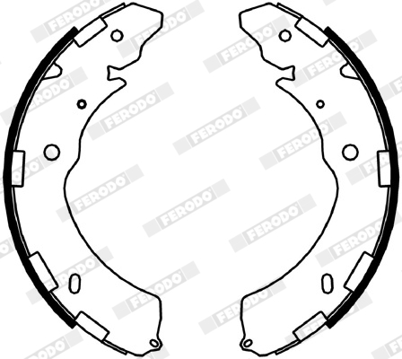 FERODO FSB4052 Fékpofakészlet kézifékhez, rögzítőfékhez, dobfékhez