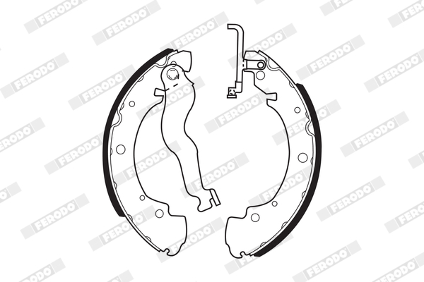 FERODO FSB428 Fékpofakészlet kézifékhez, rögzítőfékhez, dobfékhez