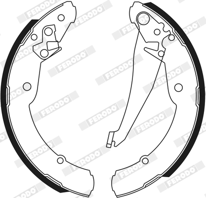 FERODO FER FSB549 Fékpofakészlet kézifékhez, rögzítőfékhez, dobfékhez