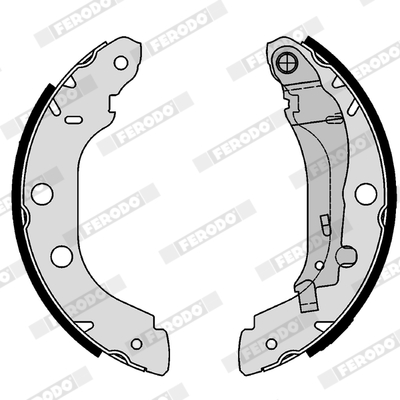 FERODO FSB577 Fékpofakészlet kézifékhez, rögzítőfékhez, dobfékhez