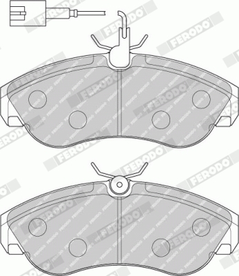 FERODO 1000311510 FVR1397 - Fékbetét készlet, tárcsafék