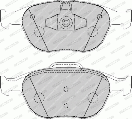 FERODO FER FVR1568 Fékbetét készlet, tárcsafék