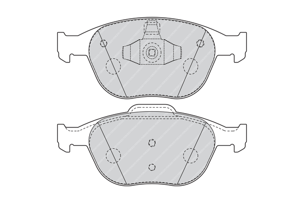 FERODO 1000349173 FVR1568 - Fékbetét készlet, tárcsafék