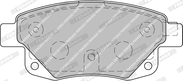 FERODO 1000498778 FVR1930 - Fékbetét készlet, tárcsafék