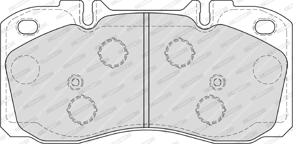 FERODO FVR4038 Fékbetét készlet, tárcsafék