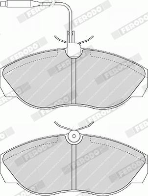 FERODO 1000306525 FVR967 - Fékbetét készlet, tárcsafék