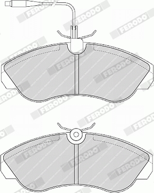 FERODO 1000383229 FVR968 - Fékbetét készlet, tárcsafék
