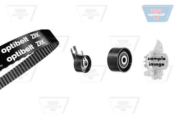 OPTIBELT OPB KT1390W1 Vezérlés készlet, fogasszíj szett (szíj+görgők+vízpumpa)