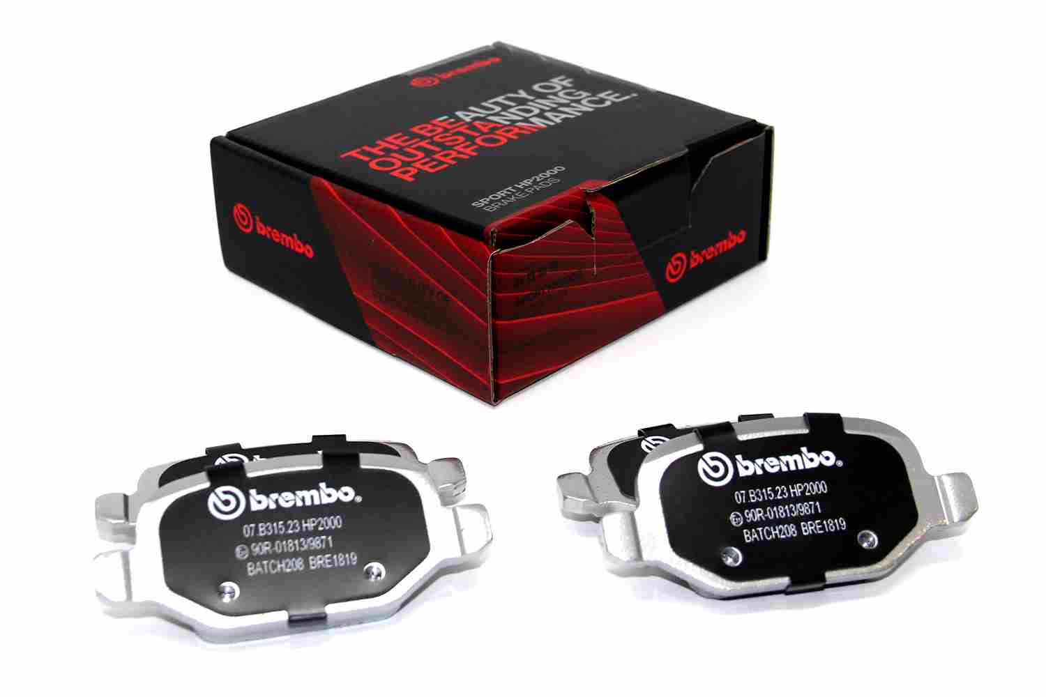 BREMBO 07.B315.23 Nagyteljesítményű fékbetét