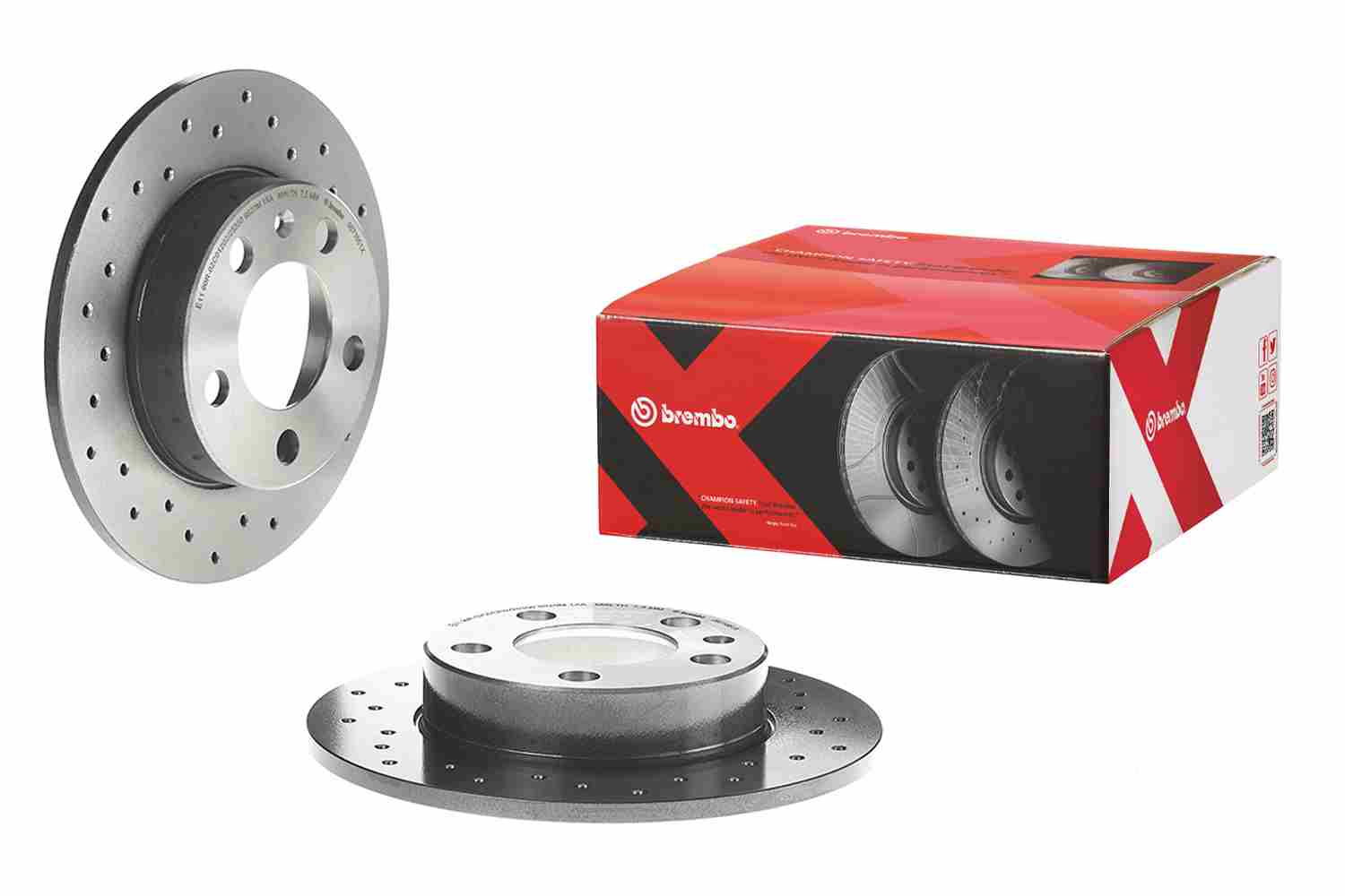 BREMBO 08.7165.1X Féktárcsa