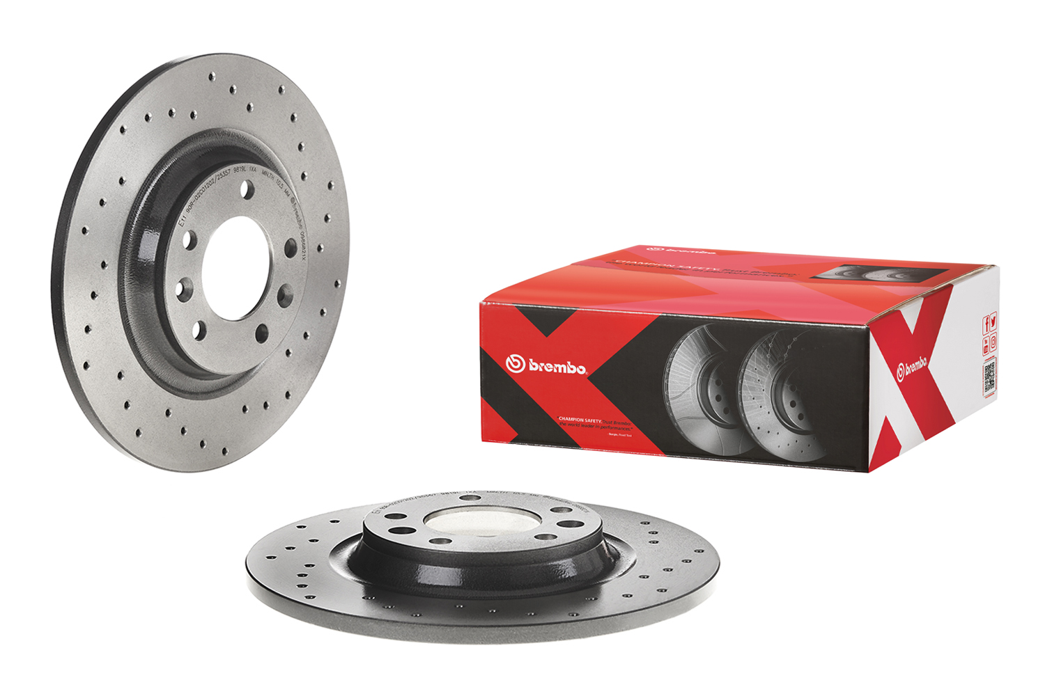 BREMBO 1001739753 08.8682.1X - Hátsó féktárcsa