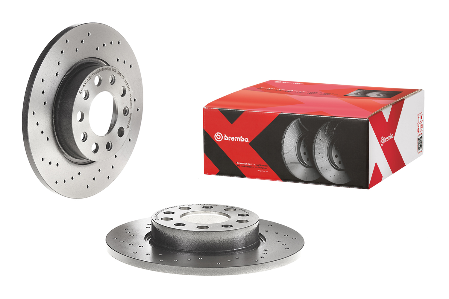 BREMBO 1001739767 08.9364.2X - Hátsó féktárcsa