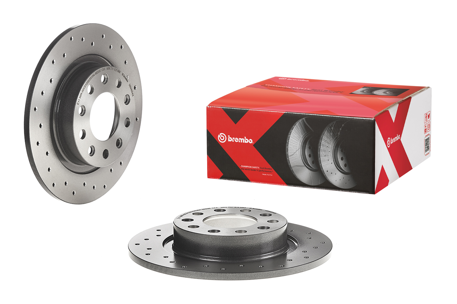 BREMBO 1001739769 08.9460.4X - Hátsó féktárcsa