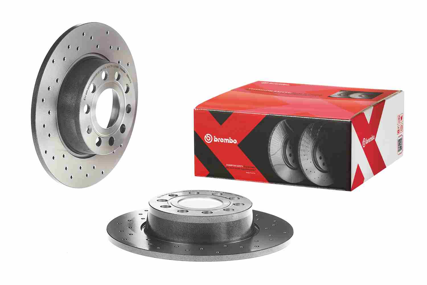 BREMBO 1001739329 08.B413.1X - Hátsó féktárcsa