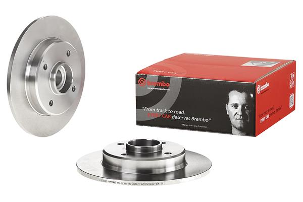 BREMBO 1001871845 08.D205.17 - Hátsó féktárcsa