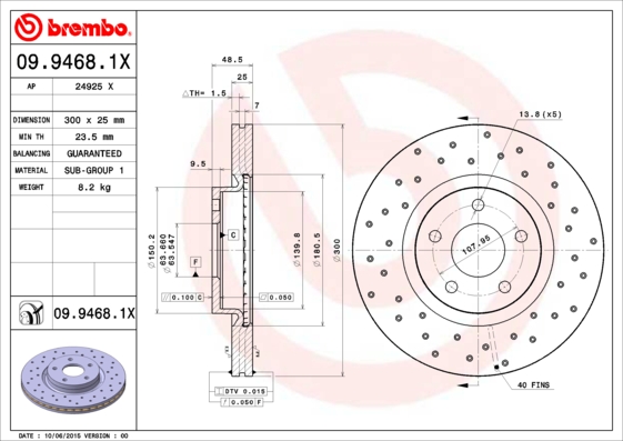 BREMBO  Féktárcsa