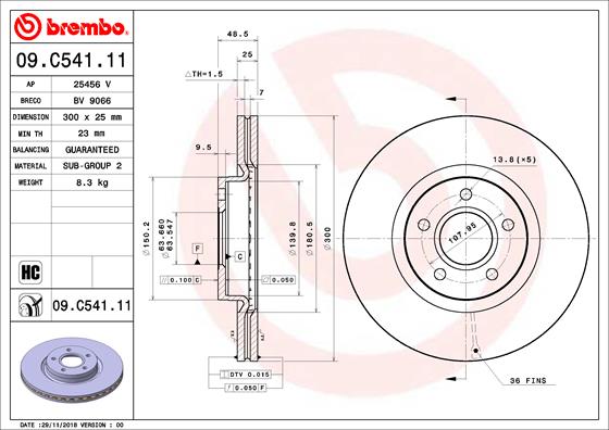 BREMBO  féktárcsa