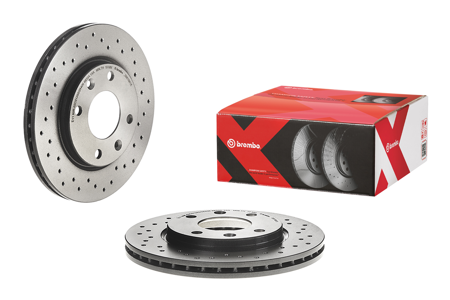 BREMBO 09.5196.1X Féktárcsa