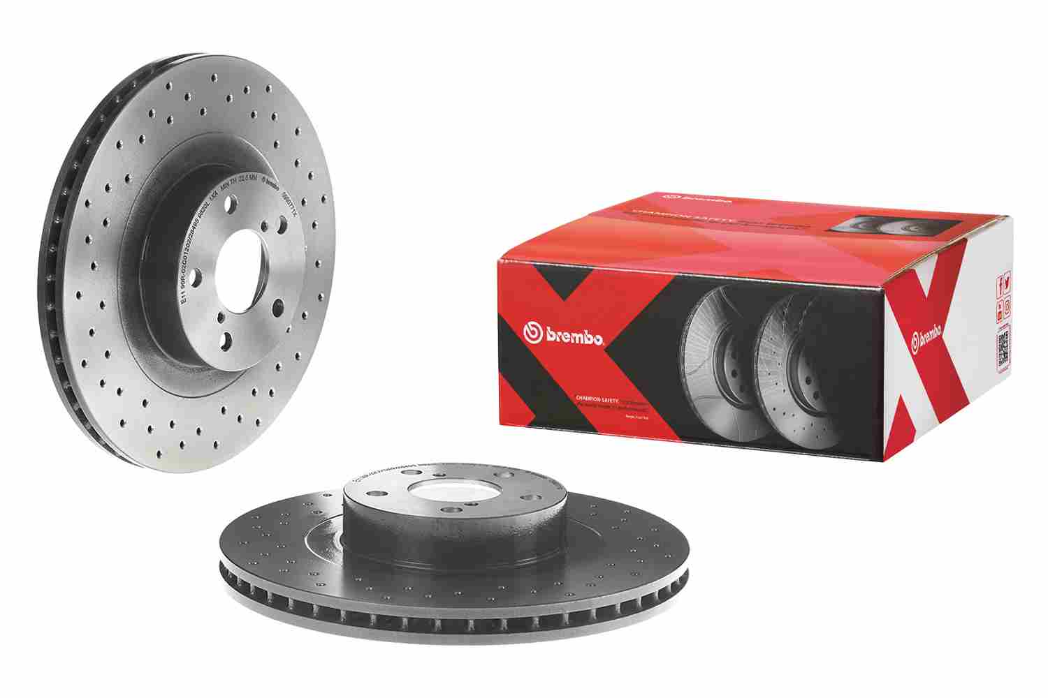 BREMBO 1001739453 09.9077.1X - Első féktárcsa