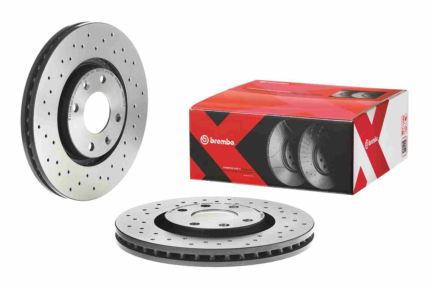 BREMBO 1002907830 09.9619.1X - Első féktárcsa