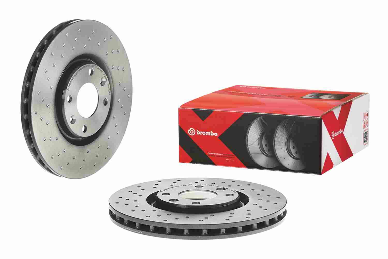 BREMBO 1001739495 09.A185.1X - féktárcsa