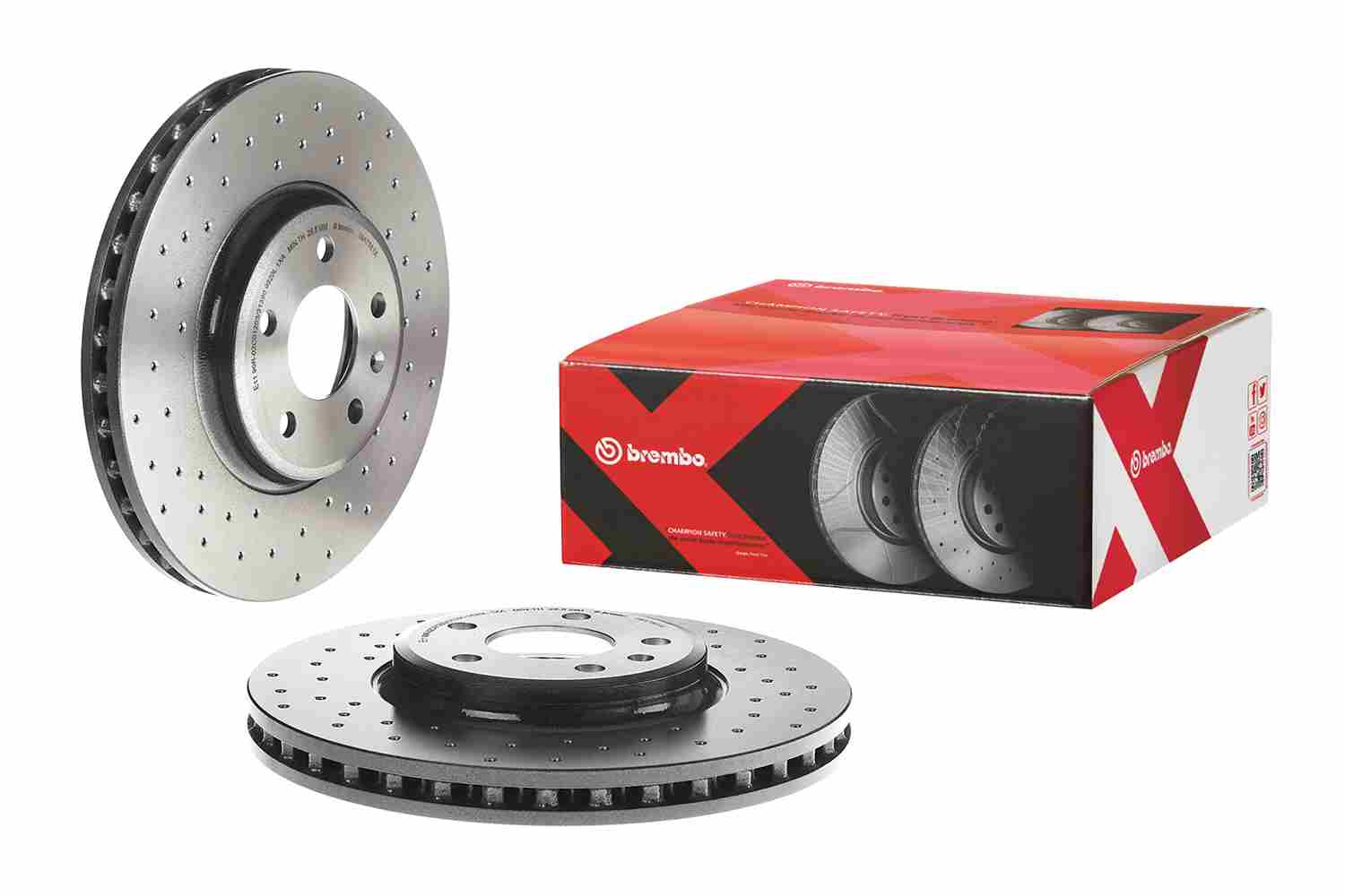 BREMBO 1001739511 09.A758.1X - Első féktárcsa