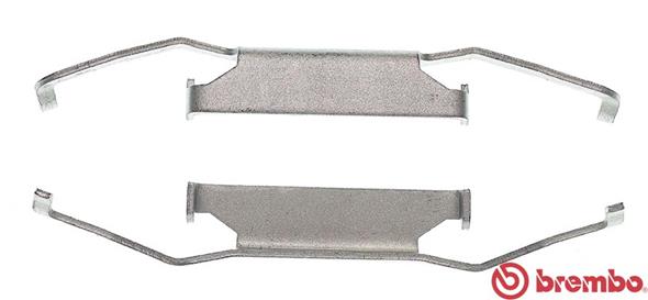 BREMBO BREA 02 221 Szerelékkészlet féknyereghez, fékbetét szerelékkészlet
