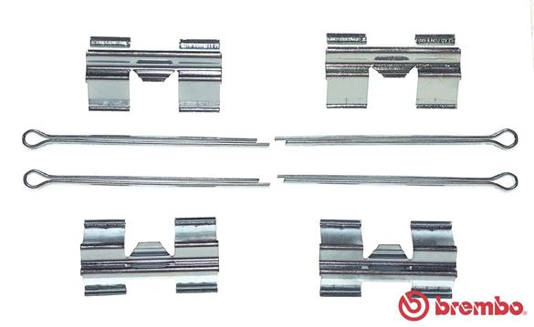 BREMBO BREA 02 257 Rögzítő készlet fékbetéthez